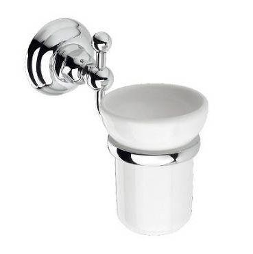 Стакан настенный (цв. хром/керамика), Classica ZZ