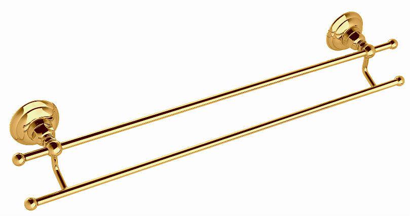 Полотенцедержатель двойной 630мм, (цв. золото), Classica ZZ