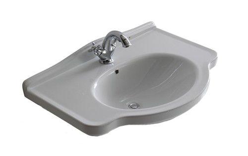 Раковина 75х52хh24см, с 1 отв.д/смесителя, (крепёж в копл.), Ethos KL