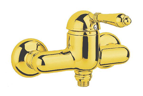 Смеситель для душа однорычажный (цв. латунь, ручка El Capitan), Classico ZZ