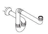 Сифон компактный для мебельной раковины, Oasis ZZ