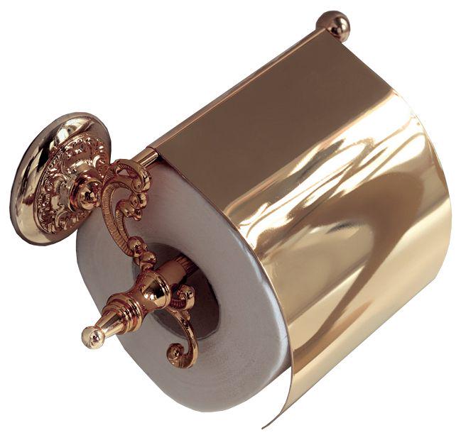 Держатель для т/б, с крышкой, (цв.бронза), Hermitage ZZ