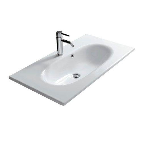 Раковина 85х45хh18см, с 1 отв.д/смесителя, д/установки на мебель/столешн., (крепёж в копл.), Ergo ZZ