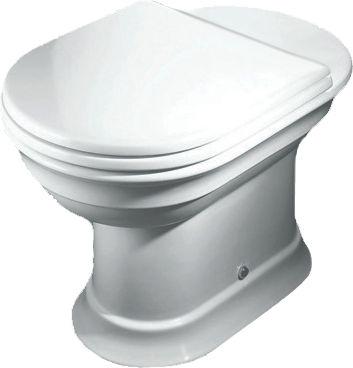 Чаша напольного унитаза, БЕЗ бачка, выпуск В ПОЛ, БЕЗ сиденья, (крепёж к полу в компл.), Dolcevita ZZ