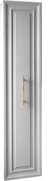 Пенал 35х25хh160см, 1 створка петли справа, цв. белый лак, фурнитура золото, Biografia ZZ