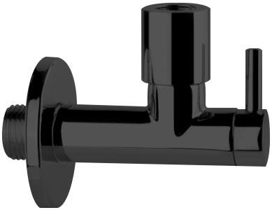 Кран-фильтр округлый, для подвода воды к смесителю на раковину/биде, на 1/2 / 3/8, (цв. чёрный XL), Gessi ZZ