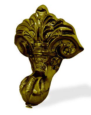 Ножки для ванны, (комплект 4шт. с креплениями, д/ванн Dual, Slipper, Margot, Elizabeth),  металл цв.золото, Imperial Eagle Gaia ZZ