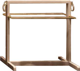 Полотенцедержатель напольный 65х34хh65см, (цв. Beige Lucido / золото), Oasis ZZ