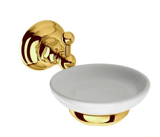 Мыльница настенная (цв. золото/керамика), Classica ZZ