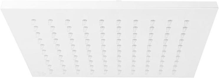 Душ верхний, стационарный, квадратный 200х200мм, G 1/2, антикальц., (латунь цв.белый матовый), Syncro ZZ