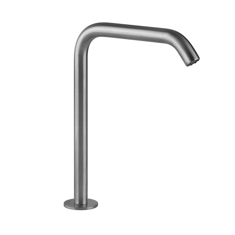 Отдельностоящий излив h=230мм , цвет: steel brushed,Gessi 316 ZZ