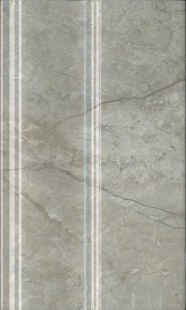 Плинтус Кантата серый светлый глянцевый 15x25