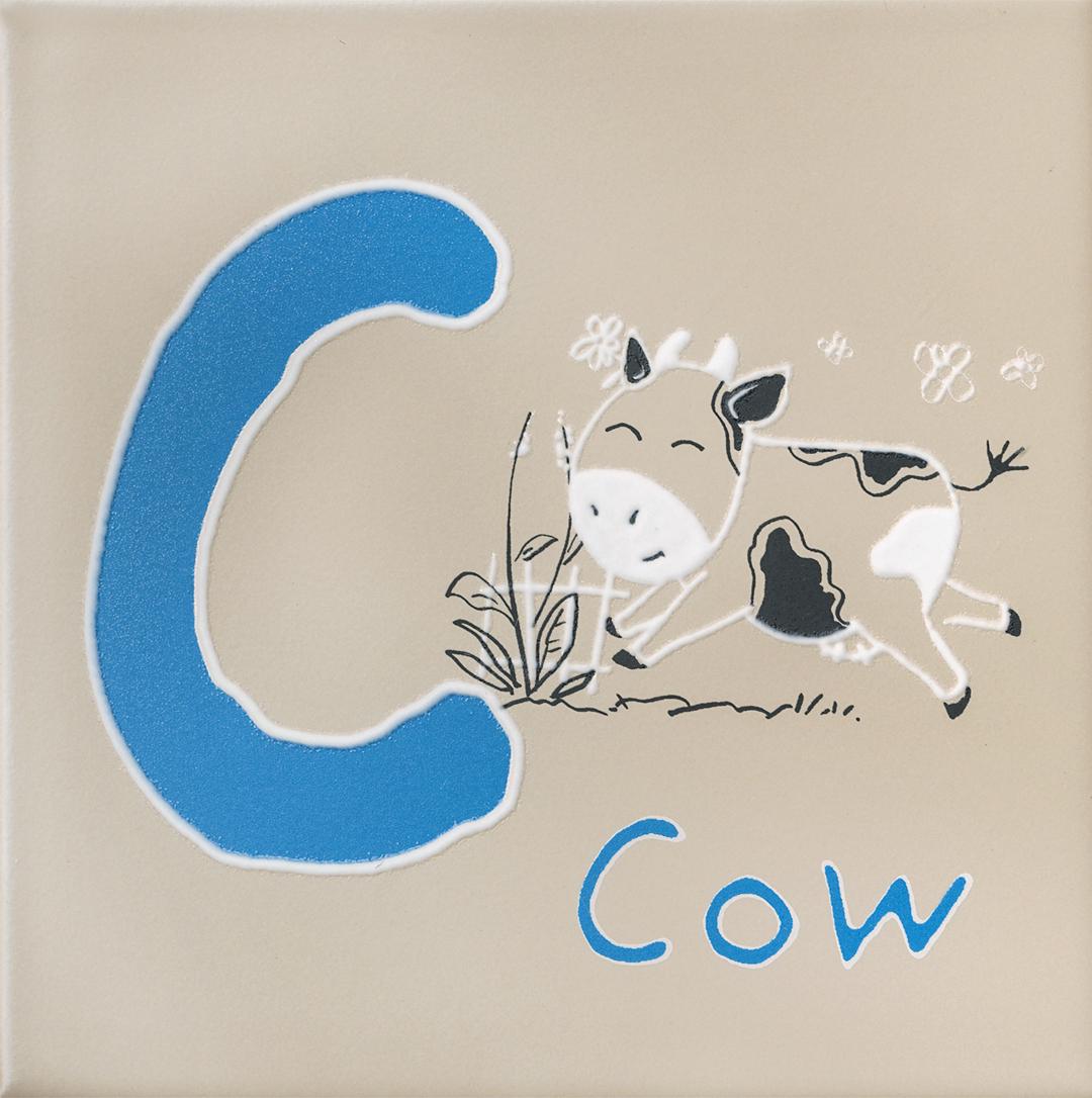 Декор Зоопарк "C" матовый ZZ 20х20