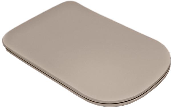 Сиденье для унитаза, с микролифтом, Slim, (пластик цв.Nocciola, петли цв.хром), Tribeca ZZ
