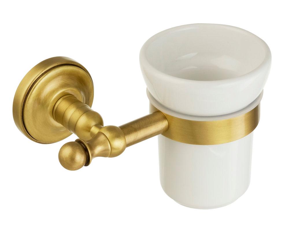 Стакан настенный, (цв.бронза/керамика), Mirella ZZ