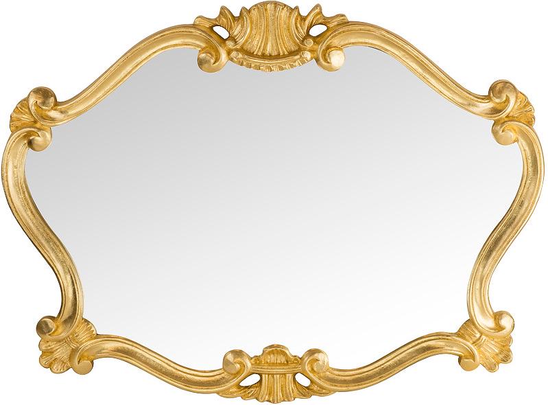 Зеркало фигурное 91х70 см, (цв.золото) ZZ