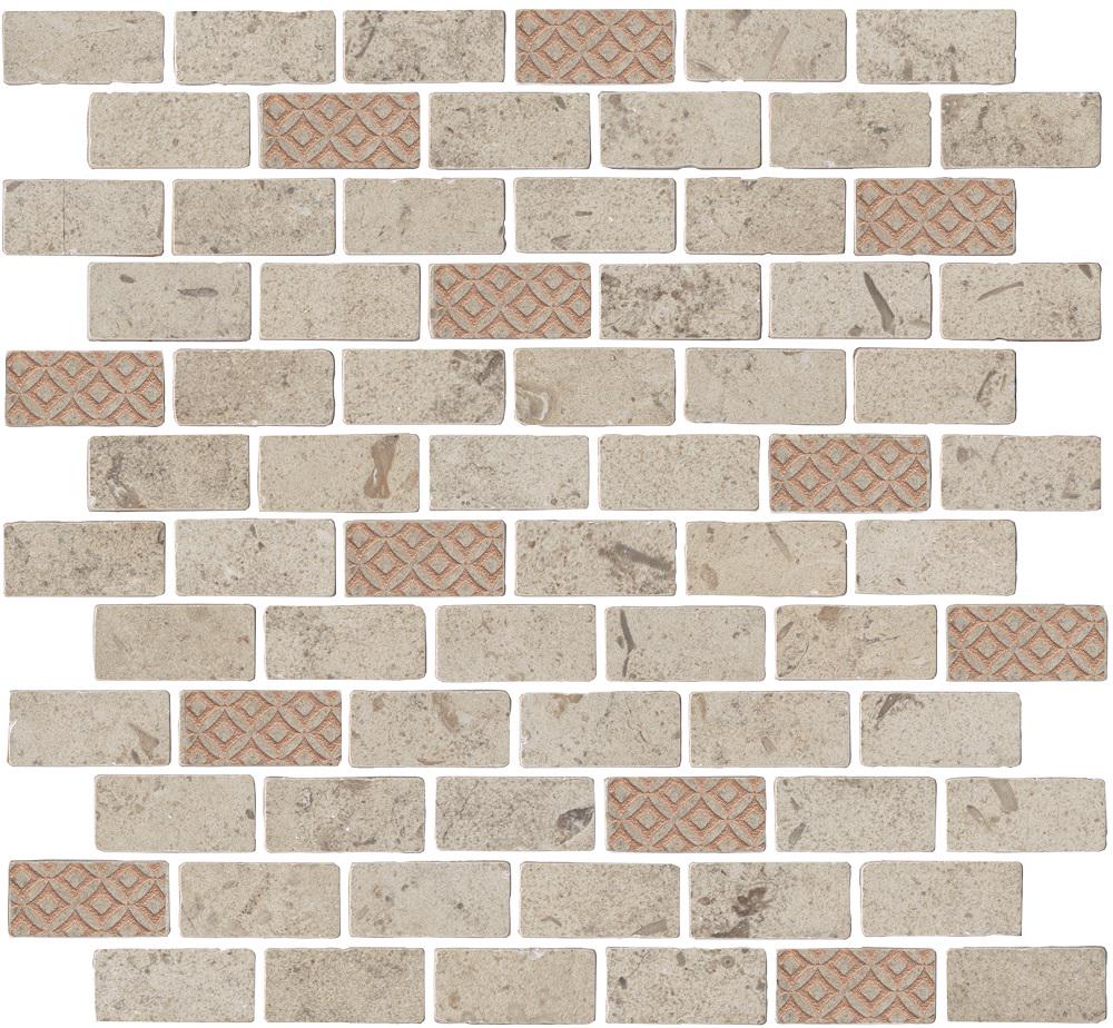 Декор Про Лаймстоун Антика 3 мозаичный бежевый матовый 30x32