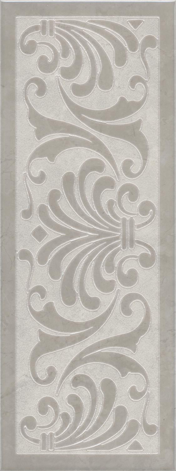 Декор Монсанту 1 серый светлый |15х40