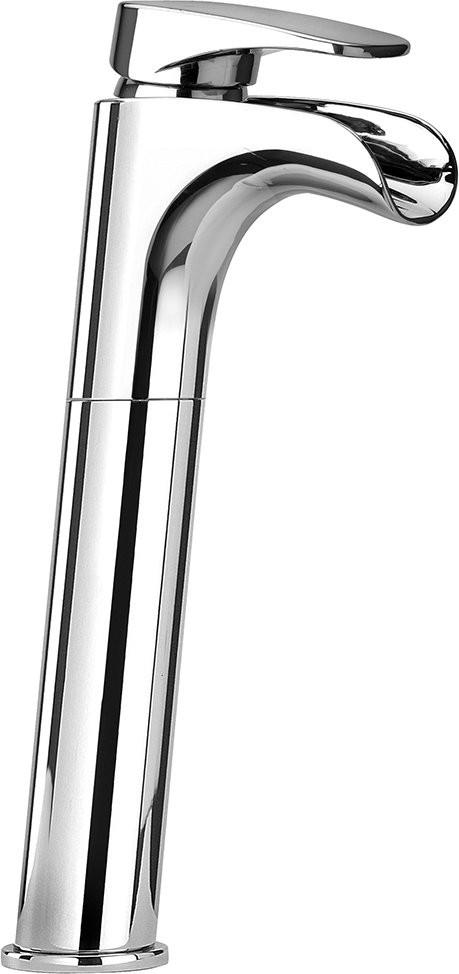 Cмеситель для раковины Высокий без д/к, каскадный излив, корпус никель PVD, Ovo XXZZ