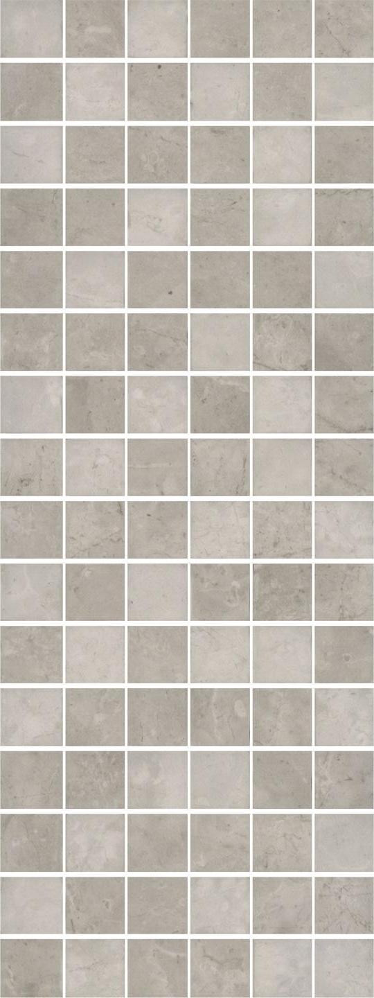 Декор Монсанту мозаичный серый светлый глянцевый |15х40