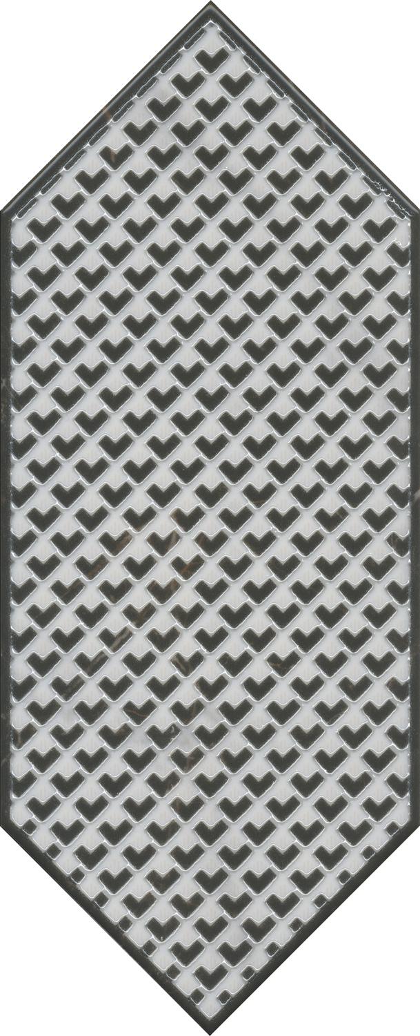 Декор Келуш 3 черно-белыйXX |14х34