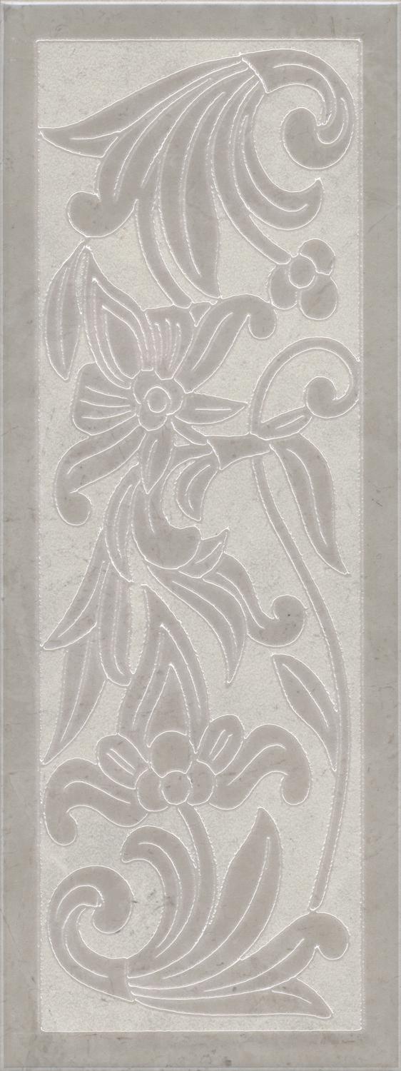 Декор Монсанту 4 серый светлый |15х40