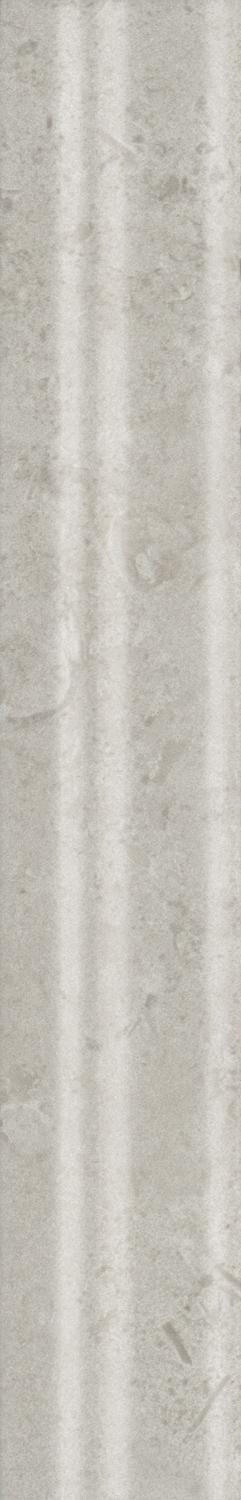 Бордюр Багет Карму серый светлый матовый обрезной |30х5