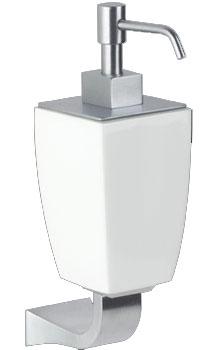 Дозатор настенный (цв. хром / белая керамика) Mimi ZZ