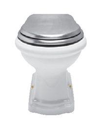 Унитаз напольный пристенный 38х60хh43см, выпуск в стену, БЕЗ сиденья (устан. со скрытым в стене бачком смыва, крепл.к полу цв.бронза в компл), Lady X