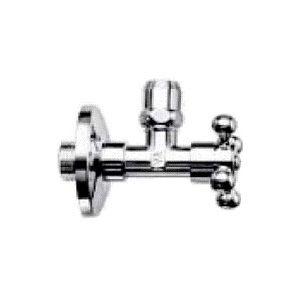 Кран-перекрыватель 1ШТ., для подвода воды из стены к смесит. на раковину/биде, "Классика", (цв. хром), Gaia ZZ