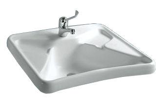 Раковина 68х60см эргономичная подвесная с 1 отв. д/смес. (без креплений) Autonomy ZZ