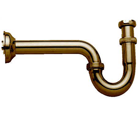 Сифон для раковины, "S-образный", 1/4, (цв. бронза), Gaia ZZ