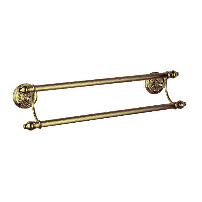 Полотенцедержатель двойной 57,5х15хh13,5см (цв. латунь), Lexinghton ZZ