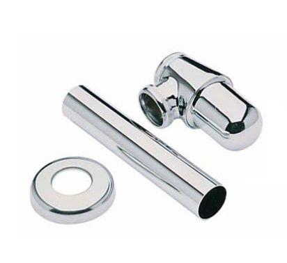 Сифон для биде, "Бутылочный", 1/4, (цв. хром), Gaia ZZ