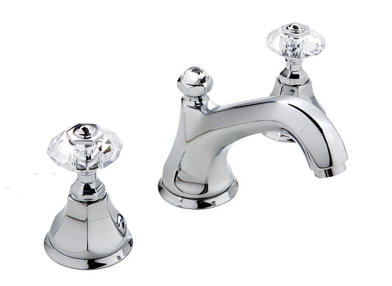 Смеситель для раковины на 3 отв. с д/к (цв.хром,ручки цв.хром/Crystal handle), Nicolazzi ZZ