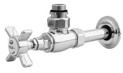 Вентили угловые (комплект 2шт.), монтаж только с металлопластиковыми трубами d 16 х 2мм, (цв.хром), Gaia ZZ
