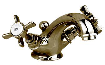 Смеситель для раковины, с д/к, (цв. бронза), Victoria ZZ