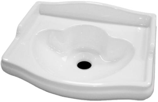 Раковина 41х32см, без отв.д/смесит., без перелива, (без крепл.), Retro ZZ