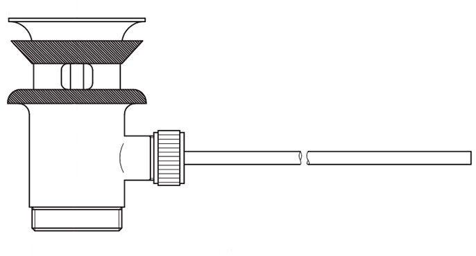 Донный клапан 1 1/4 для раковины ( цв. antique gold ), Nicolazzi ZZ
