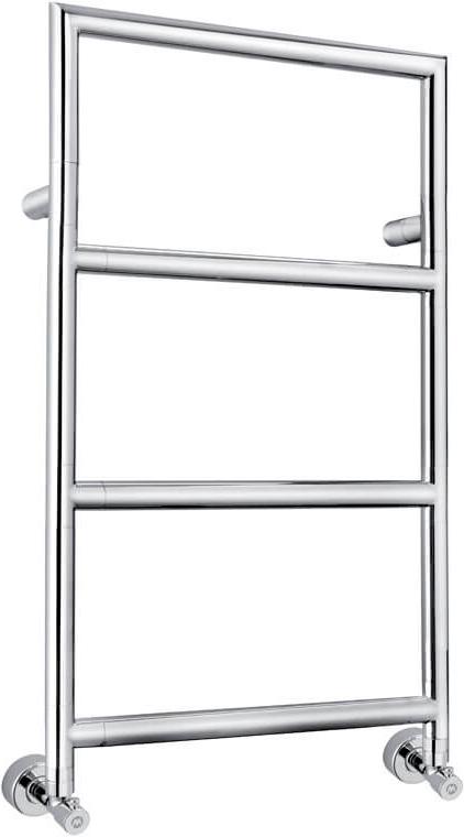 Полотенцесушитель 500/530хh890х135мм, 4 перекладин, подвод воды int.468мм, (цв.хром), краны, крепёж в компл., (ГВС, 6 bar) Margaroli 4-482/4/500 ZZ