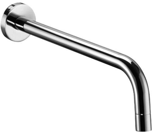 Излив из стены d.18, длина mm.175 подкл. 1/2'  с латунной накладкой d.70, (цв.хром), LIGHT ZZ