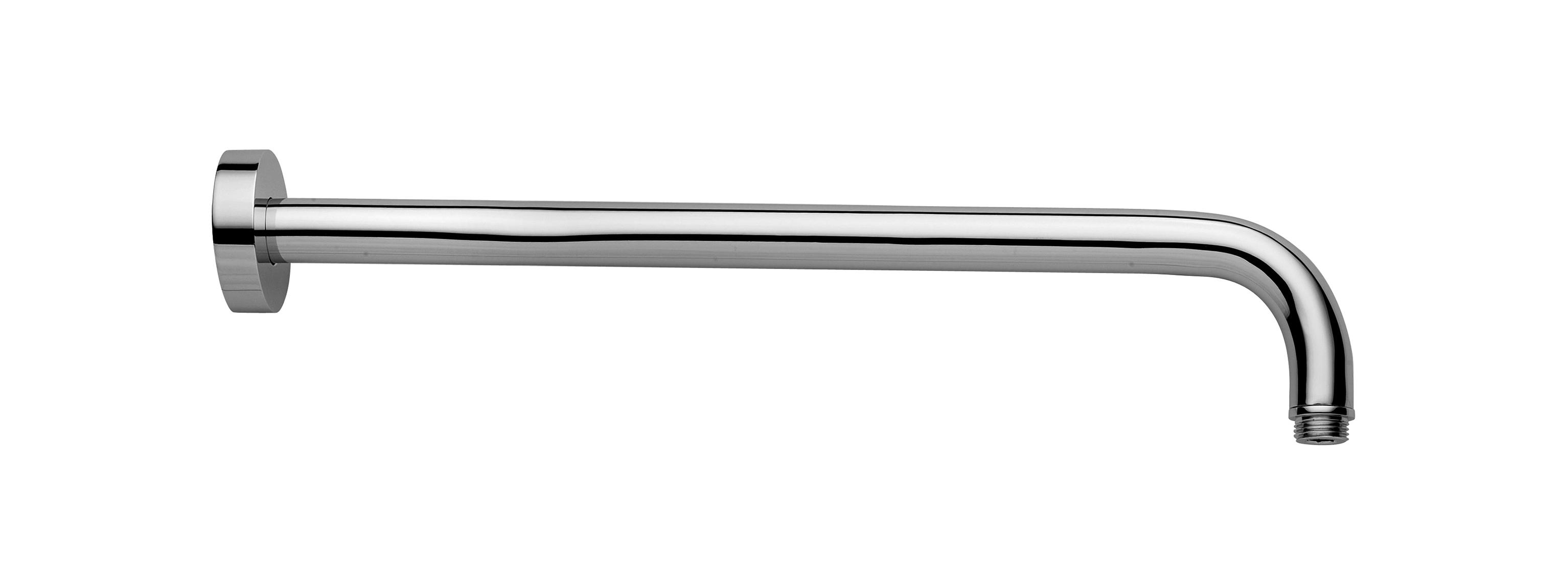 Кронштейн для верхнего душа, стеновой, 400мм, круглый, с подводом воды 1/2, (цв.хром), Paffoni Lusso ZZ