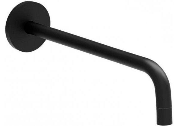 Излив из стены, 175мм,  (цв.черный матовый), Light  ZZ