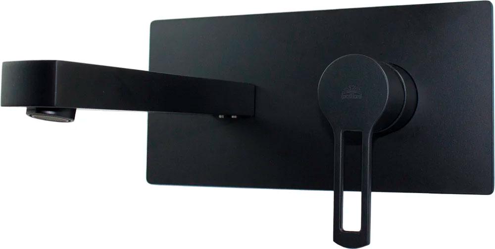 Смеситель встраиваемый для раковины, с внутр. частью, (цв.черный матовый), Ringo ZZ