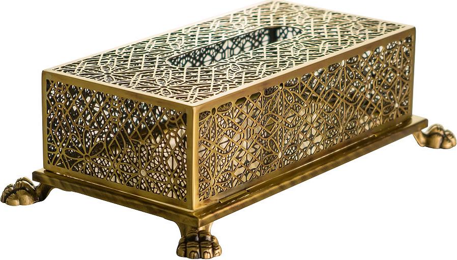 Контейнер для салфеток, настольный, (цв. бронза), Elisabetta ZZ