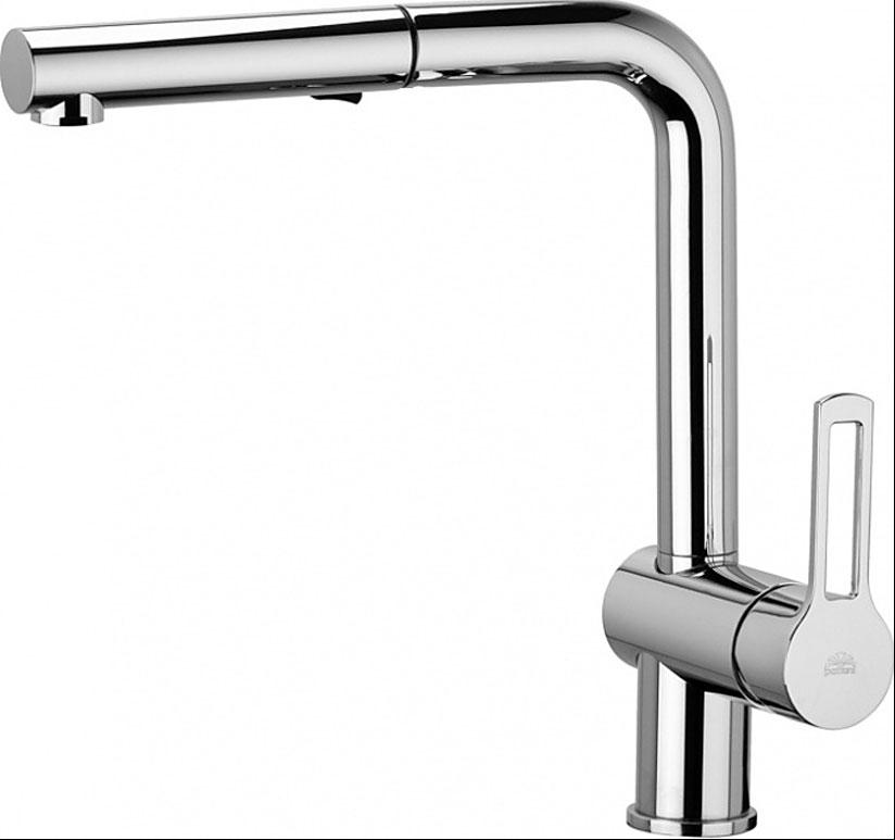 Смеситель для кухонной мойки, с выдвижным душем, 2 типа струи, (цв.хром), Ringo ZZ