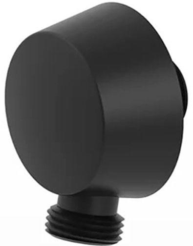 Шланговое подсоединение, кругл., 1/2, (цв.черный матовый), Paffoni Lusso ZZ