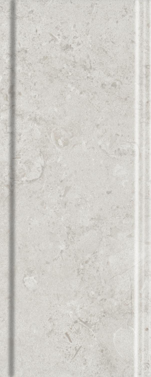 Бордюр Карму серый светлый матовый обрезной |30х12