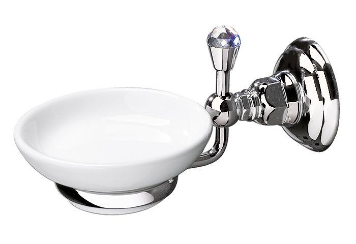 Мыльница настенная (цв. матовый хром/керамика),Nicolazzi ZZ