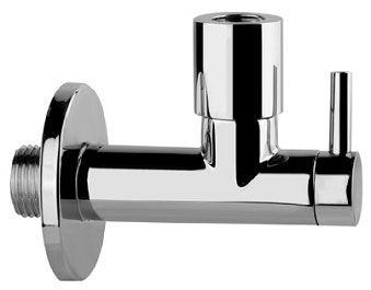 Кран-фильтр округлый, для подвода воды к смесителю на раковину/биде, на 1/2 / 3/8, (цв. хром шлифован.), Gessi ZZ